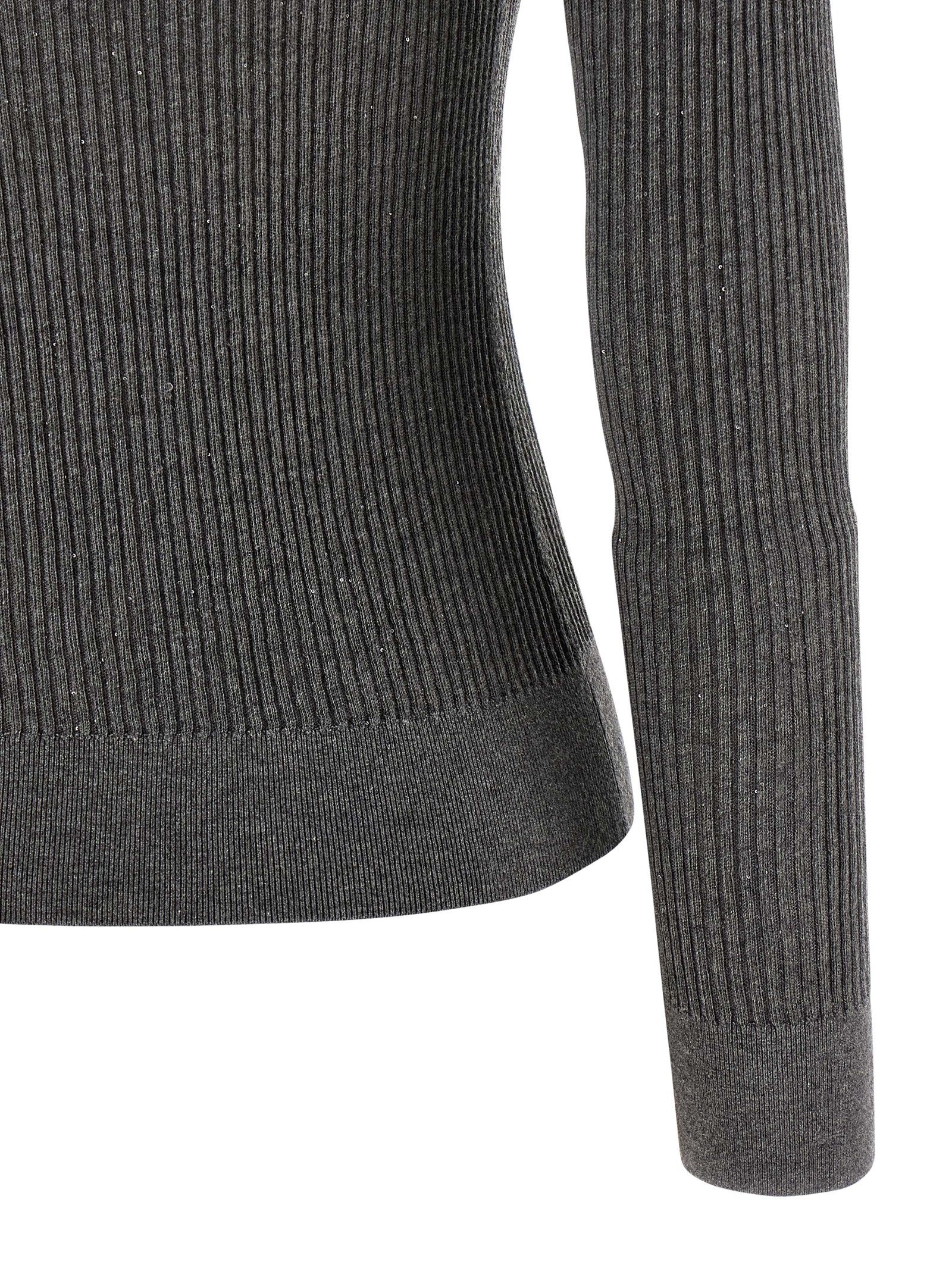 Gray Silk Cardigan