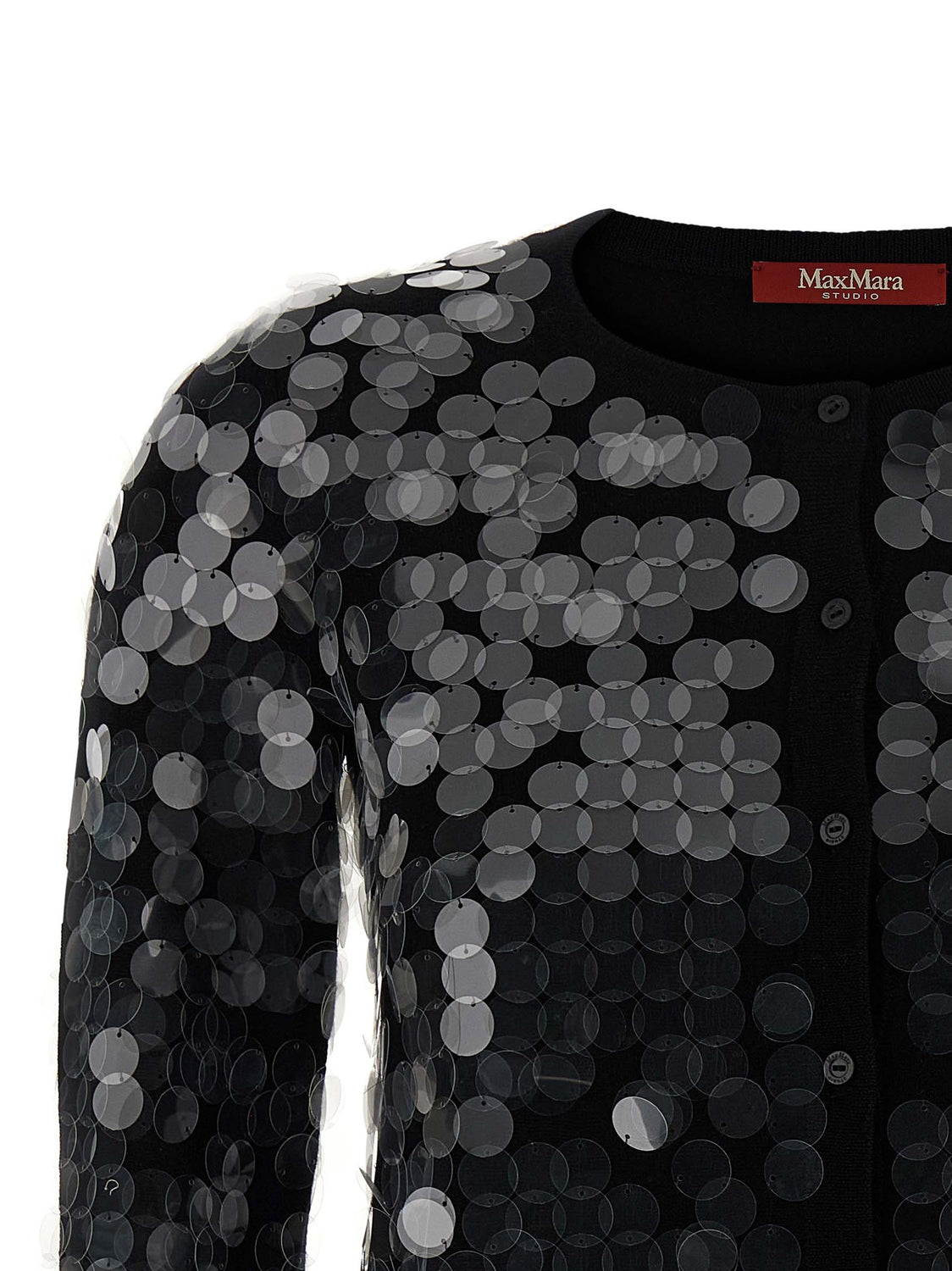 Black Virgin Wool Cardigan