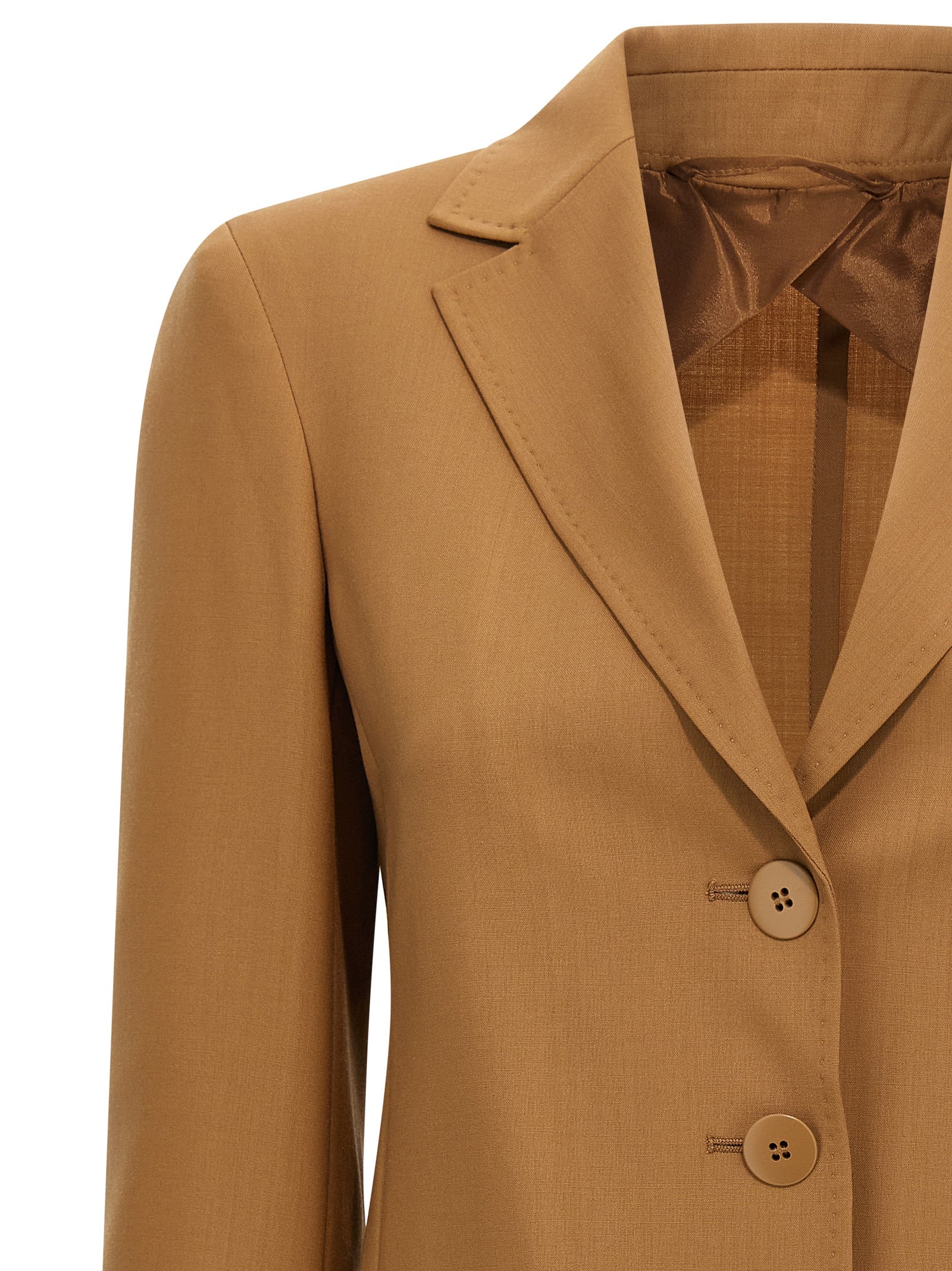 Brown Virgin Wool Blazer