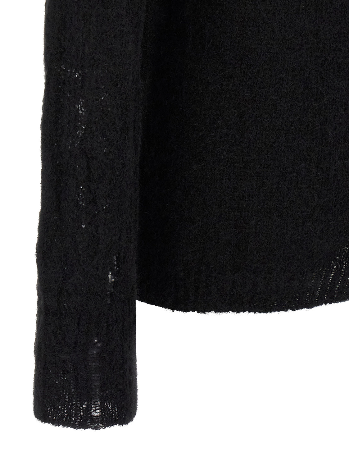 Black Wool Cardigan