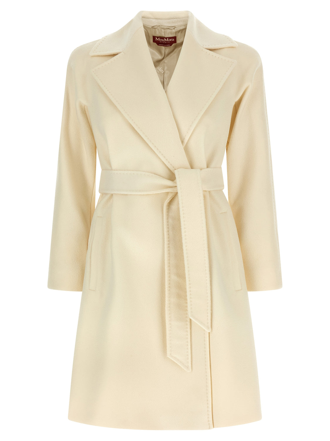 White Virgin Wool Coat