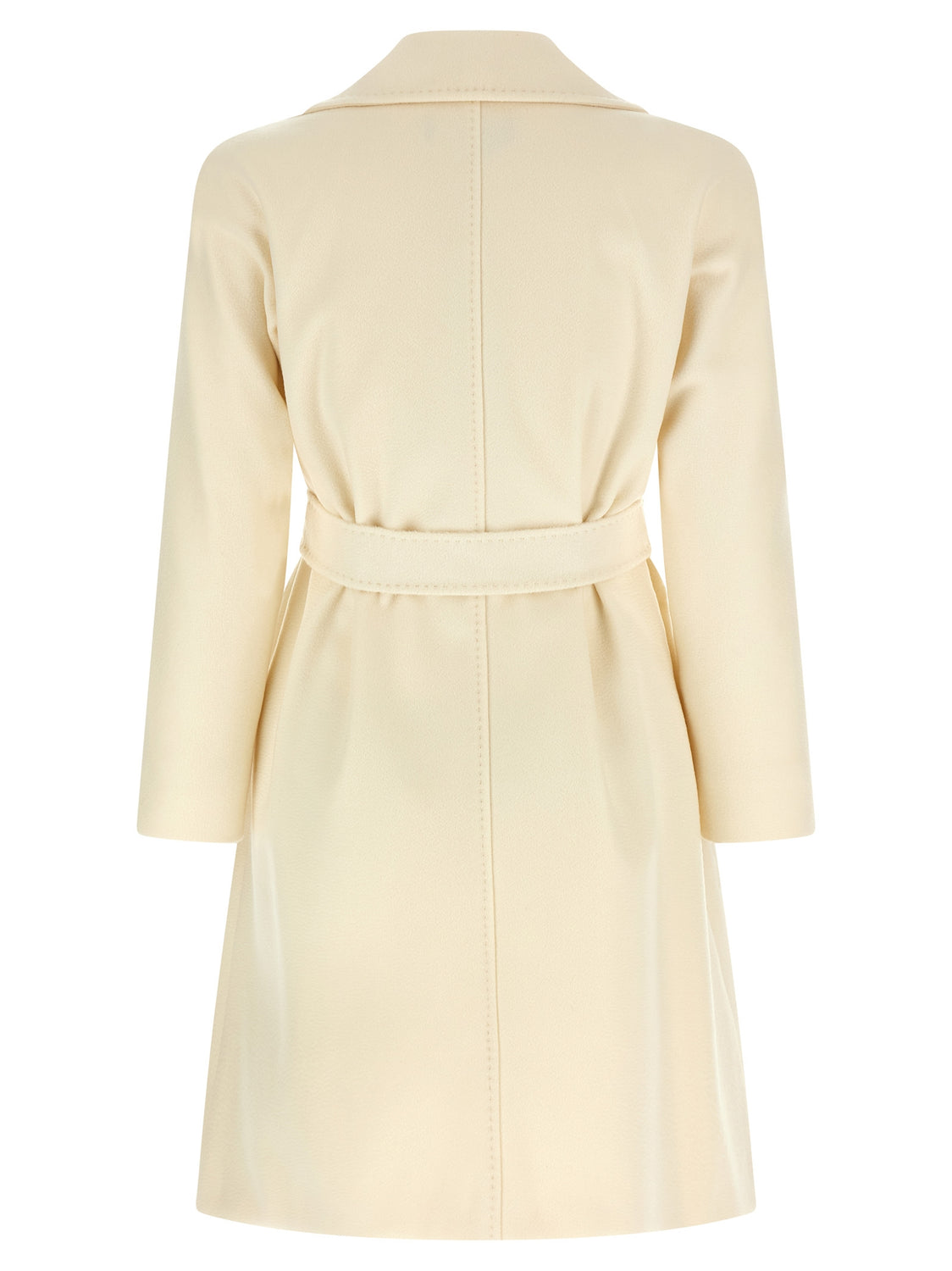 White Virgin Wool Coat