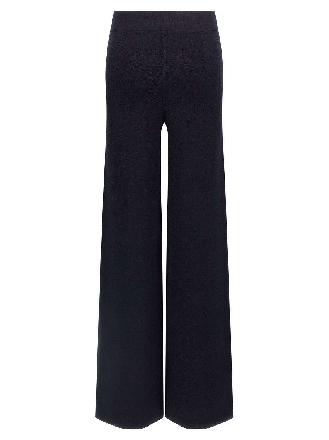 Blue Viscose Casual Pants