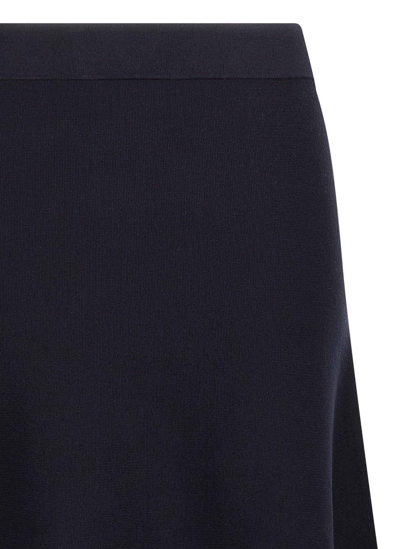 Blue Viscose Midi Skirt