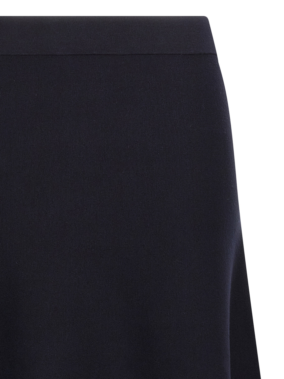 Blue Viscose Midi Skirt