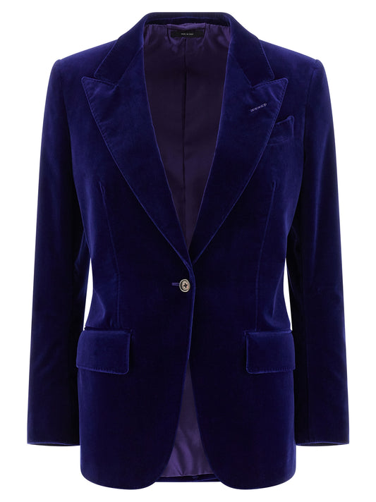 Blue Cotton Blazer