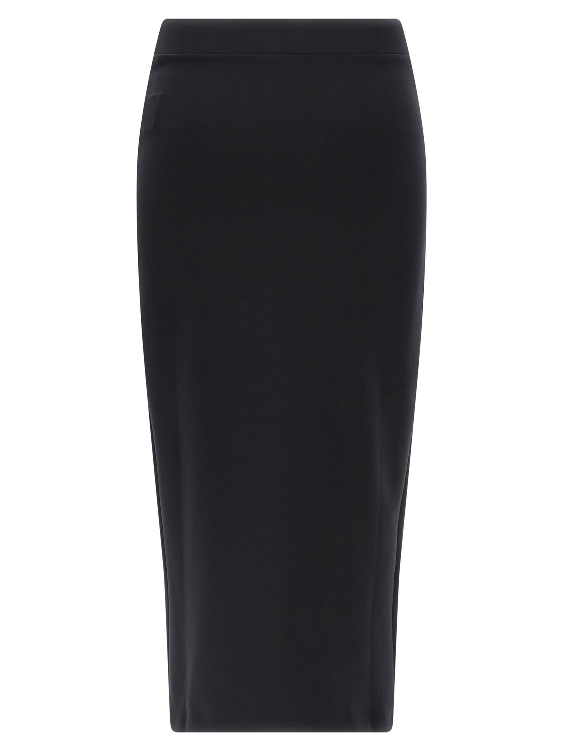 Black Polyamide Midi Skirt
