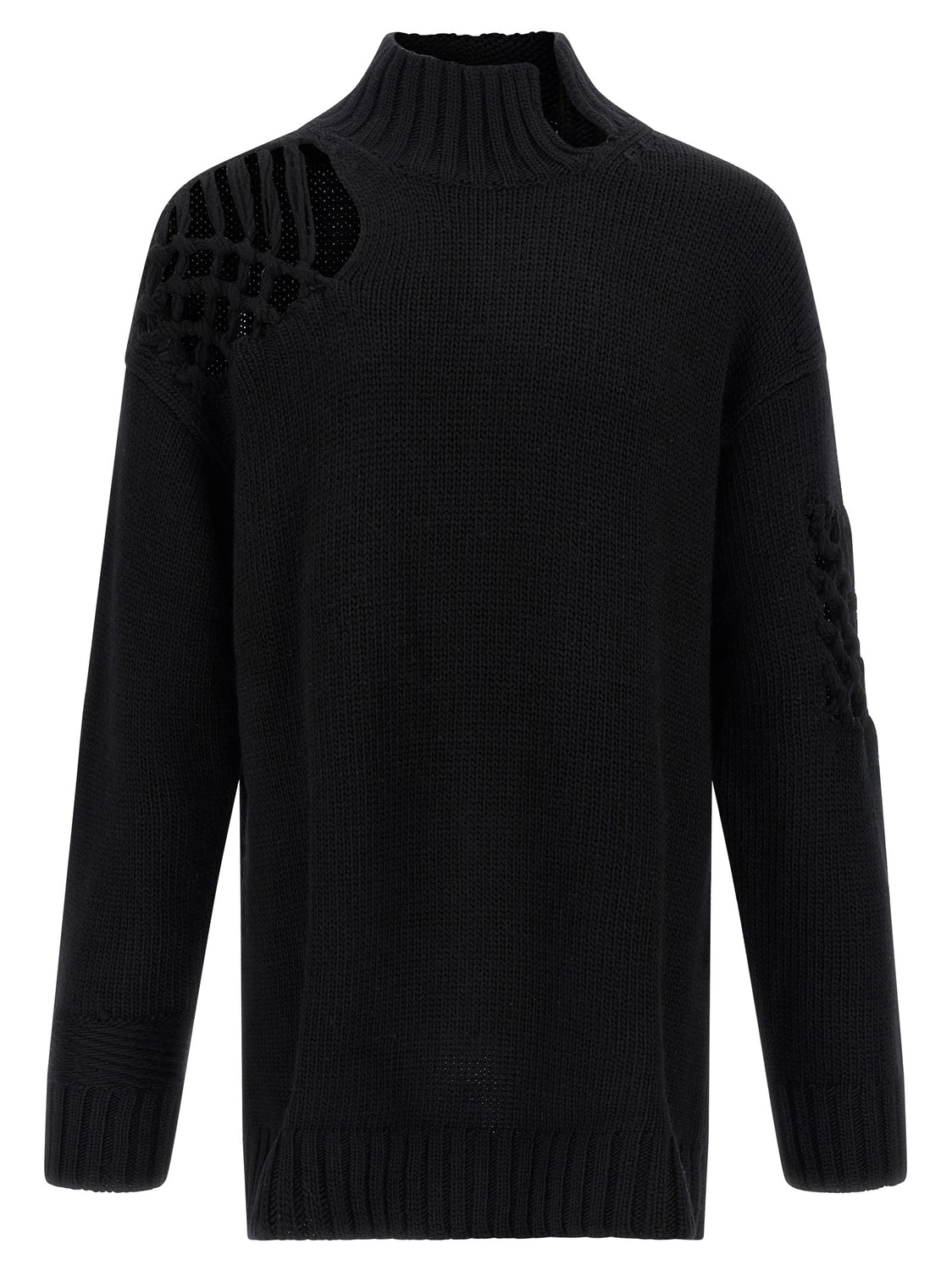 Black Wool Cardigan