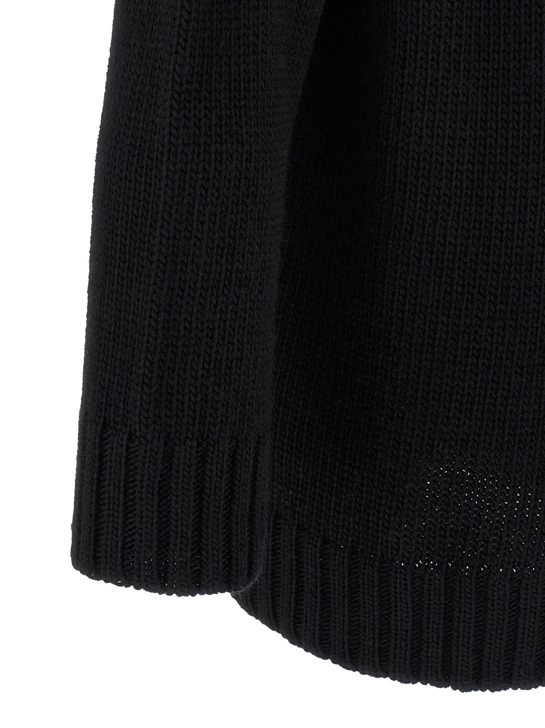 Black Wool Cardigan