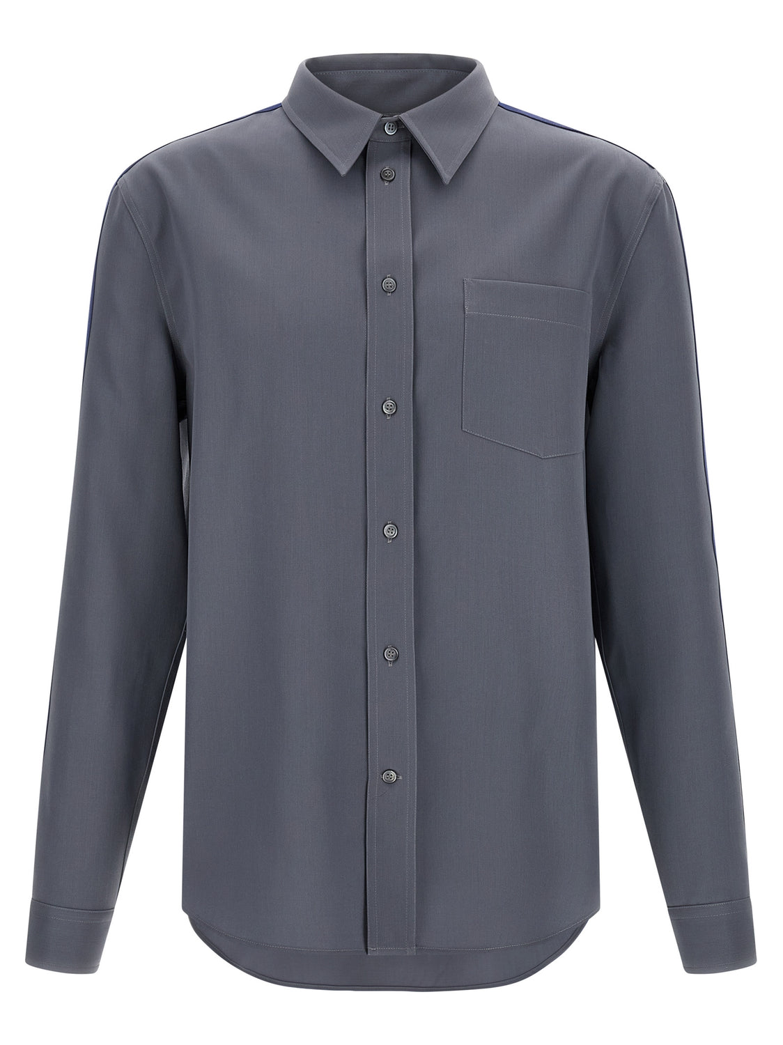 Gray Virgin Wool Blouse