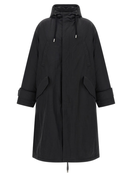 Gray Polyamide Parka