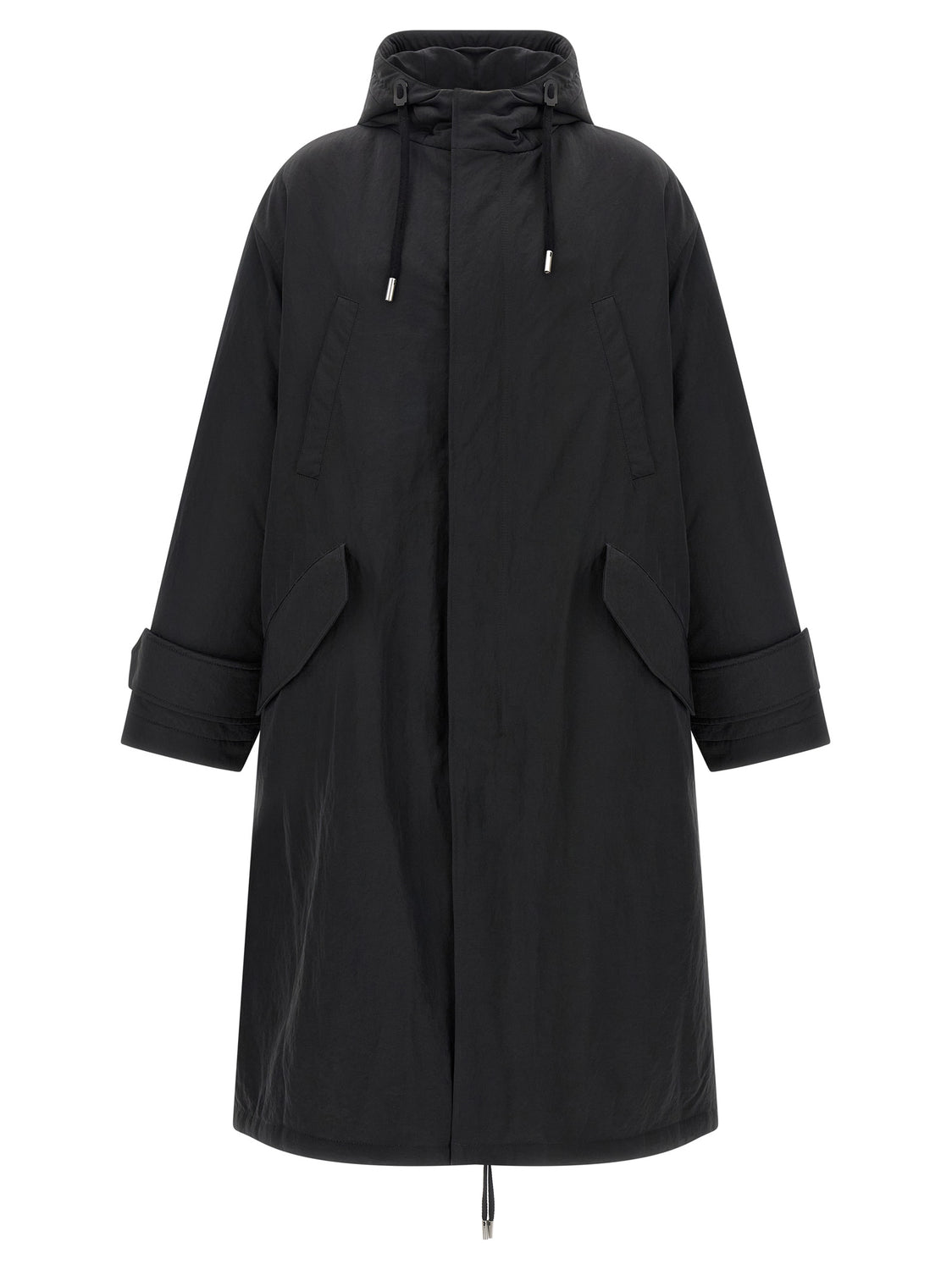 Gray Polyamide Parka