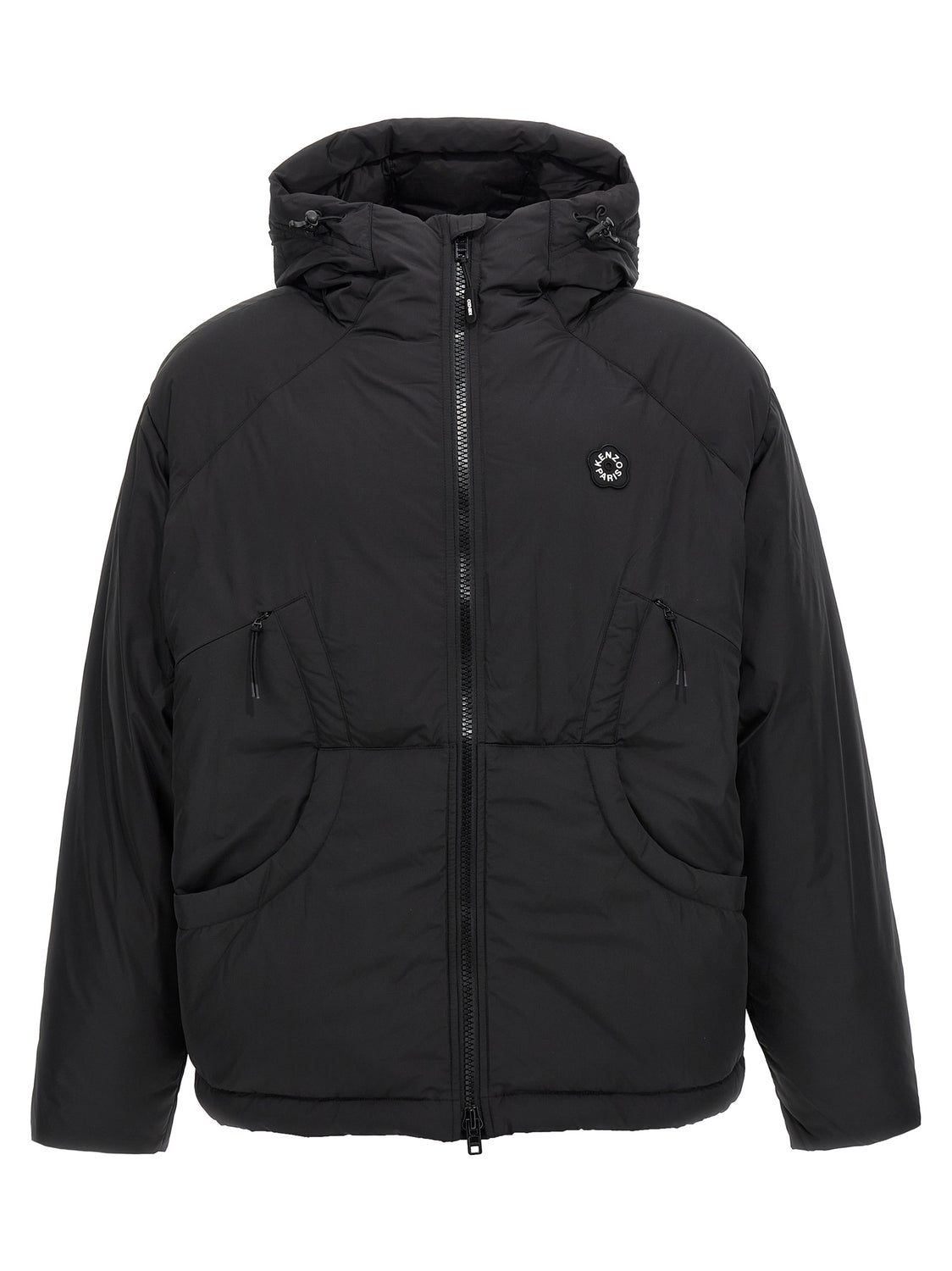 Black Polyester Shell Jacket
