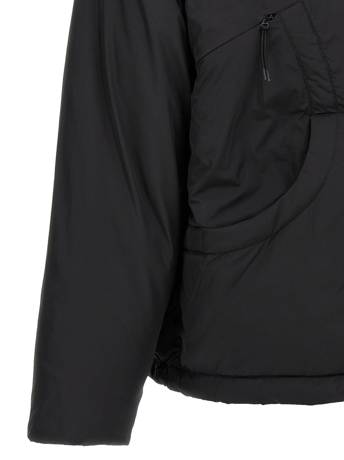 Black Polyester Shell Jacket