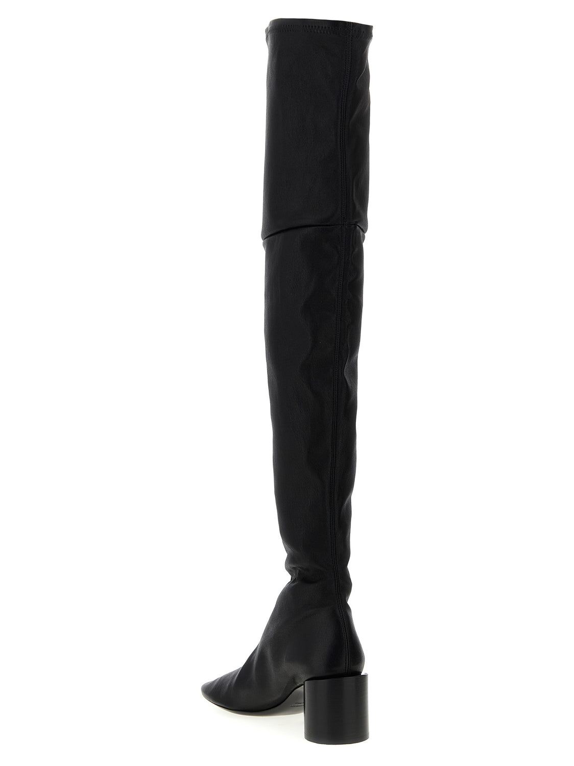 Black Leather Over The Knee