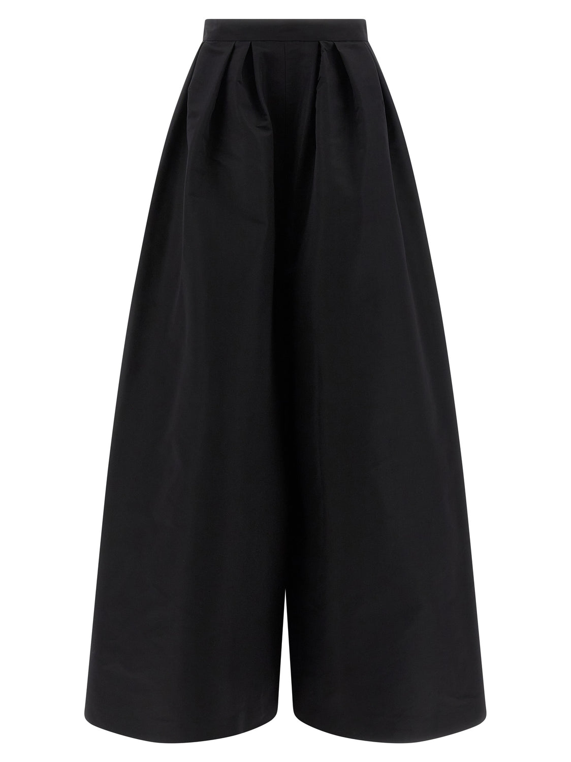 Black Silk Casual Pants