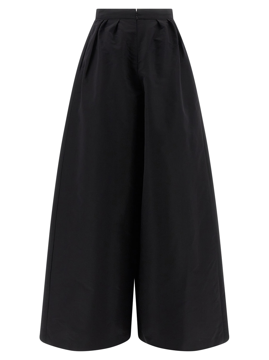 Black Silk Casual Pants