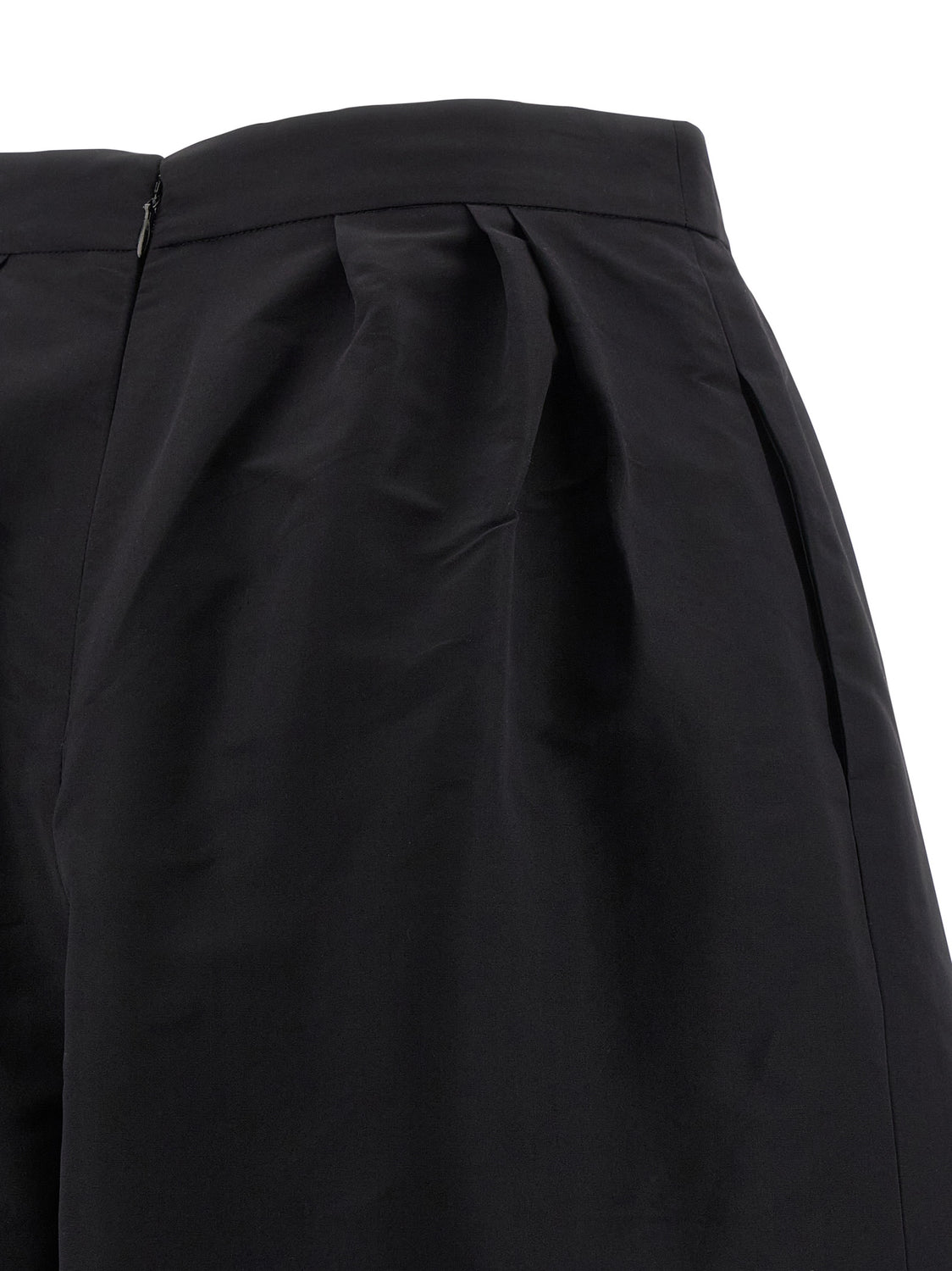 Black Silk Casual Pants