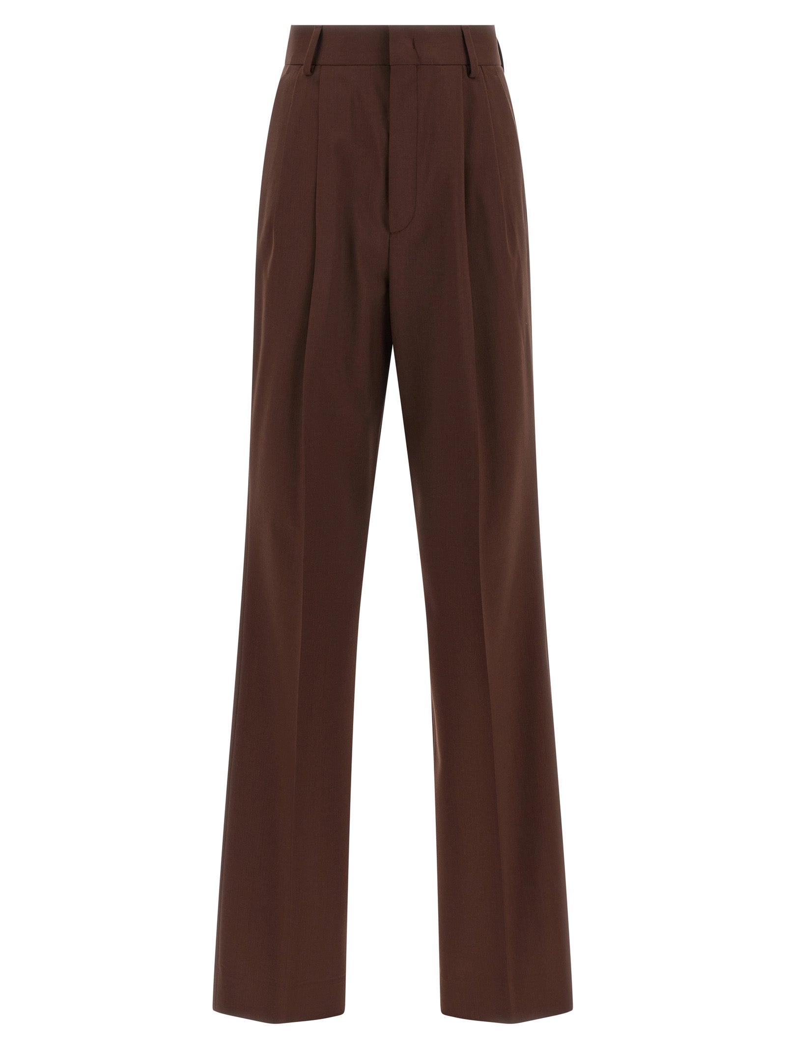 Brown Wool Dress Pants