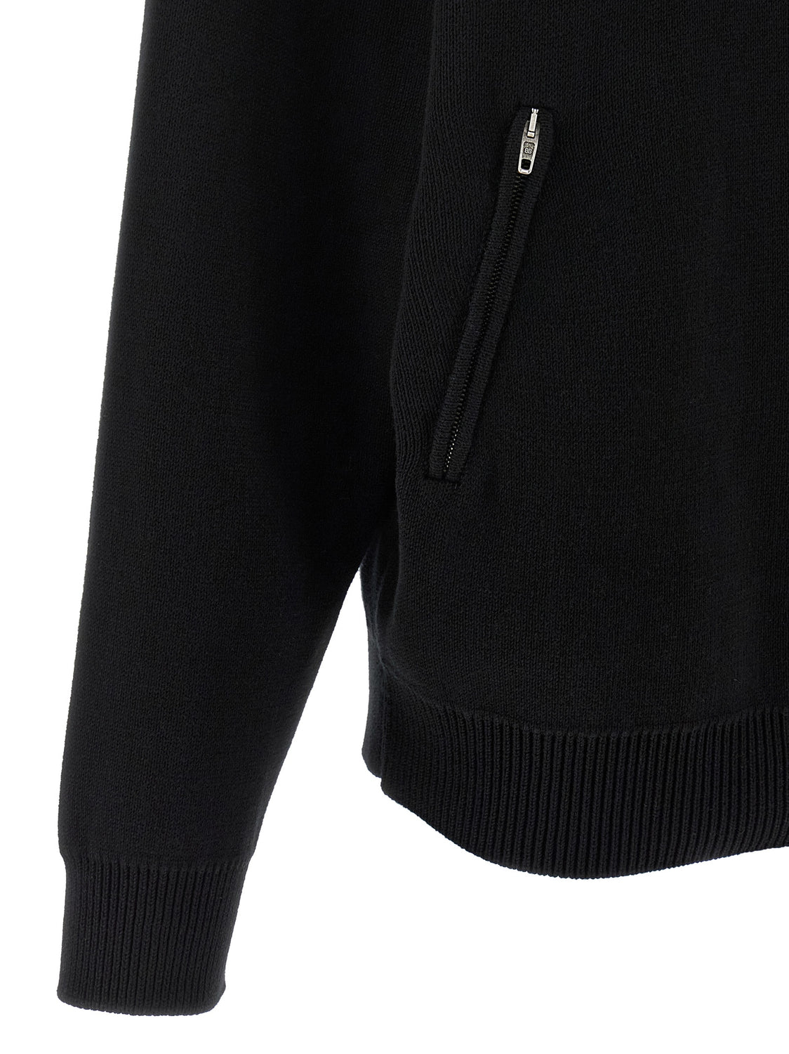 Black Cotton Cardigan