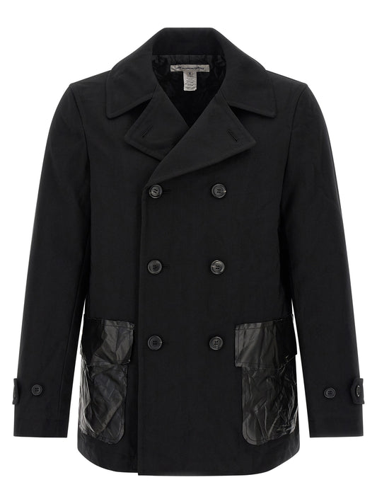 Black Polyester Coat