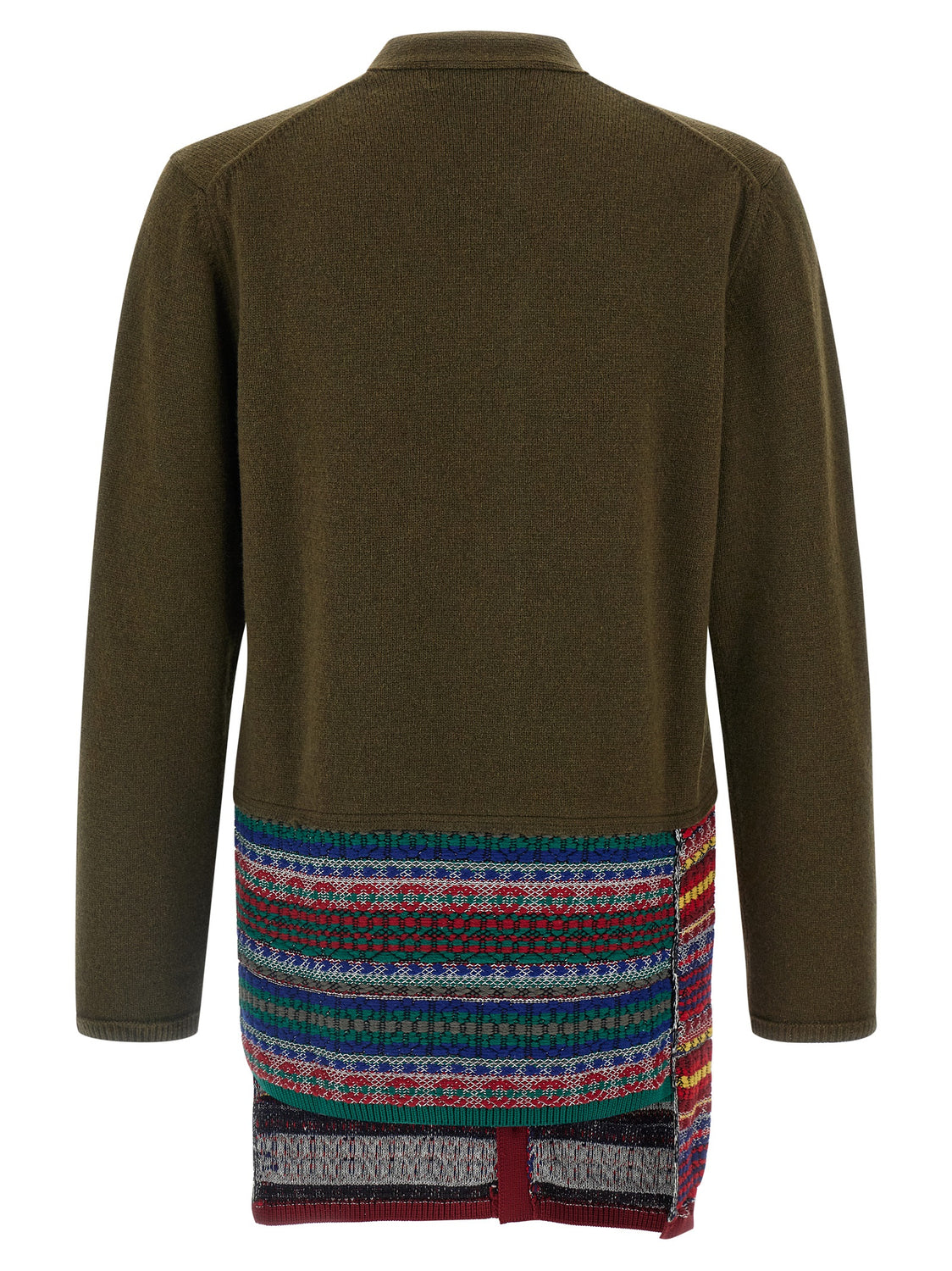 Bicolor Wool Cardigan