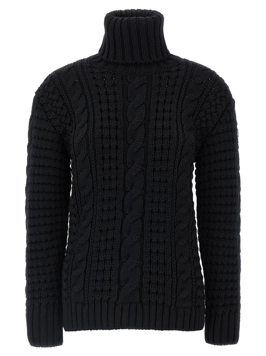 Black Virgin Wool Cardigan