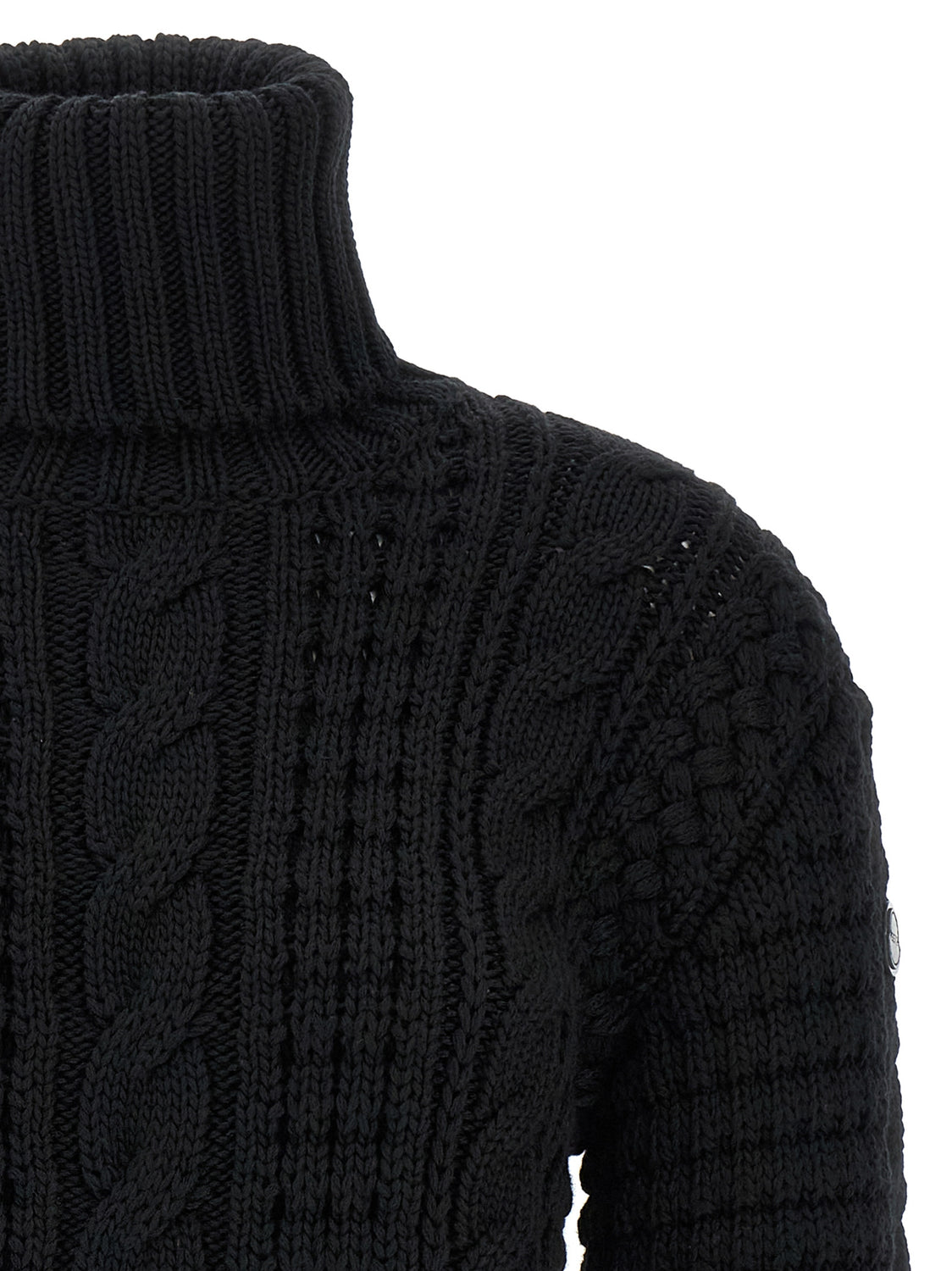 Black Virgin Wool Cardigan