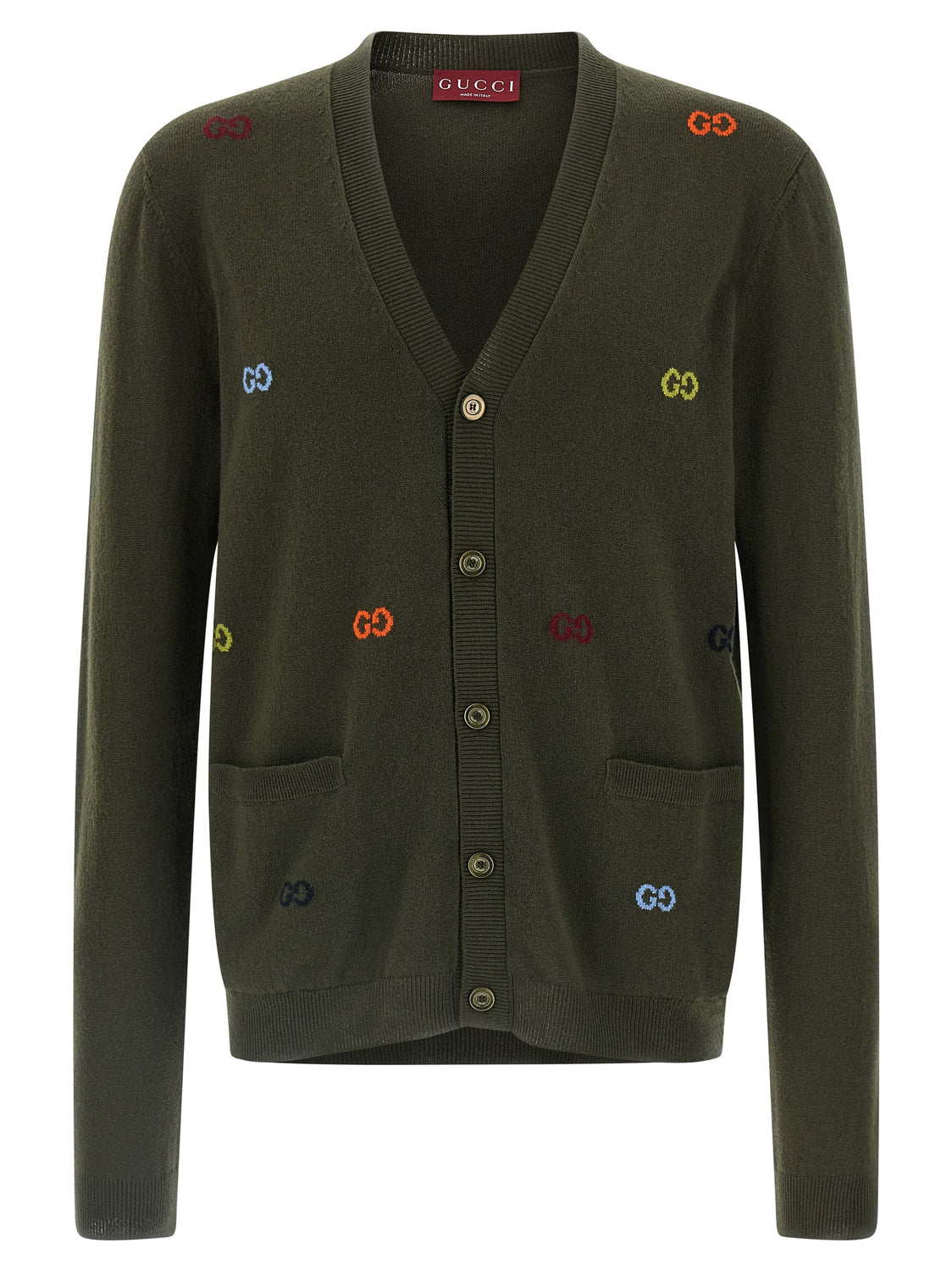 Bicolor Cashmere Cardigan