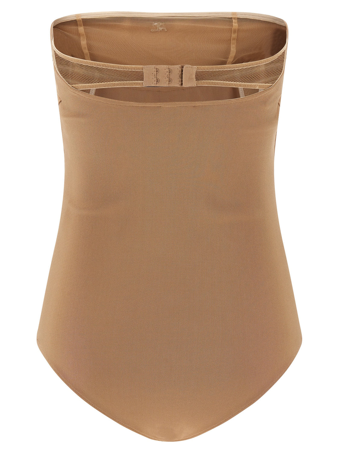 Beige Viscose Bodysuit