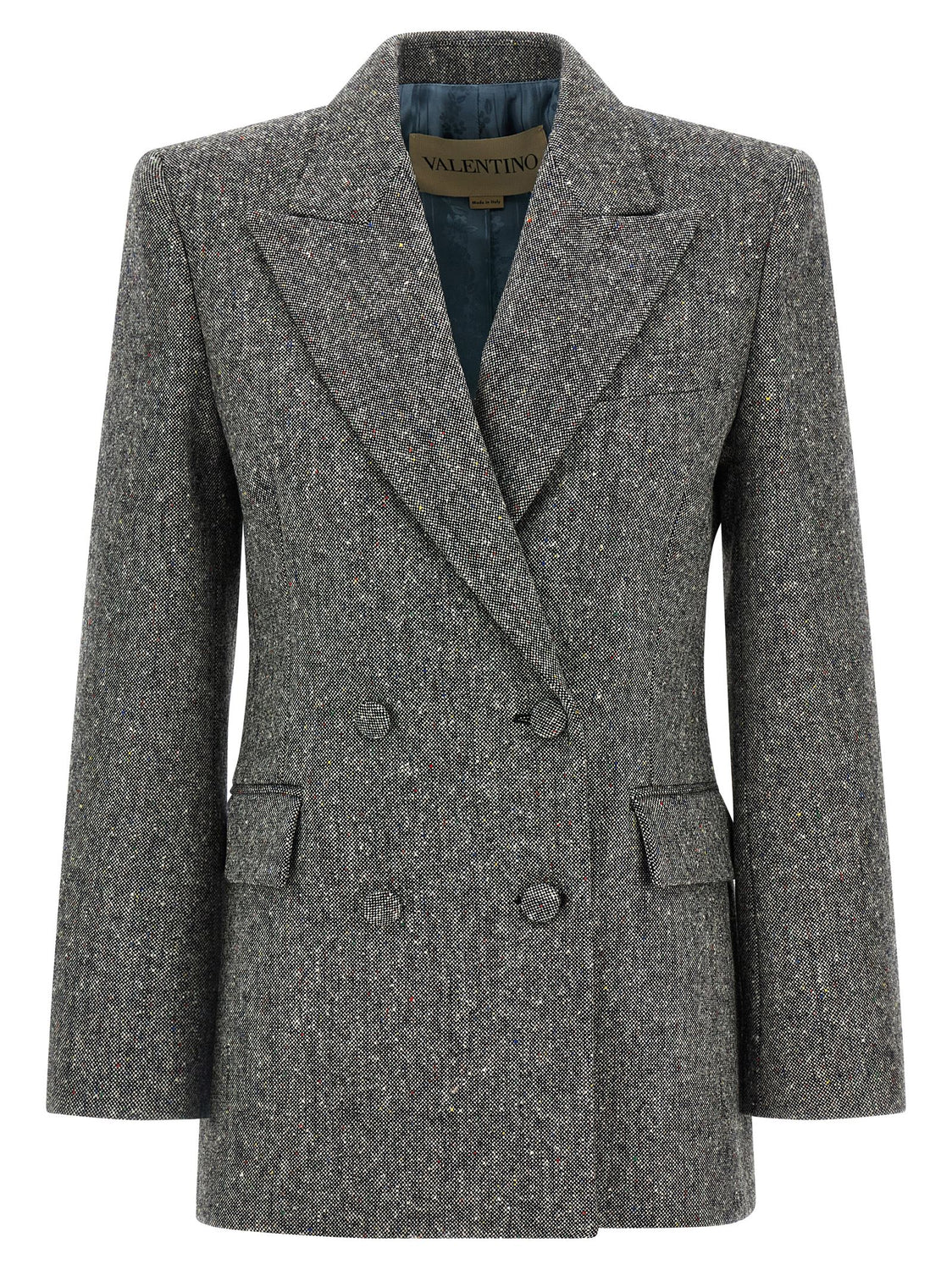 Gray Virgin Wool Blazer