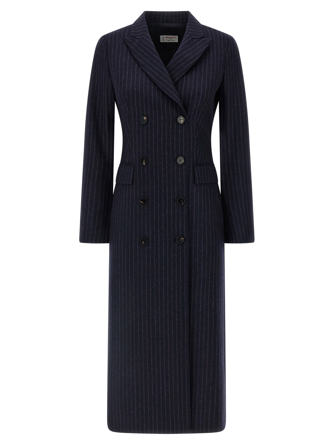 Blue Virgin Wool Coat