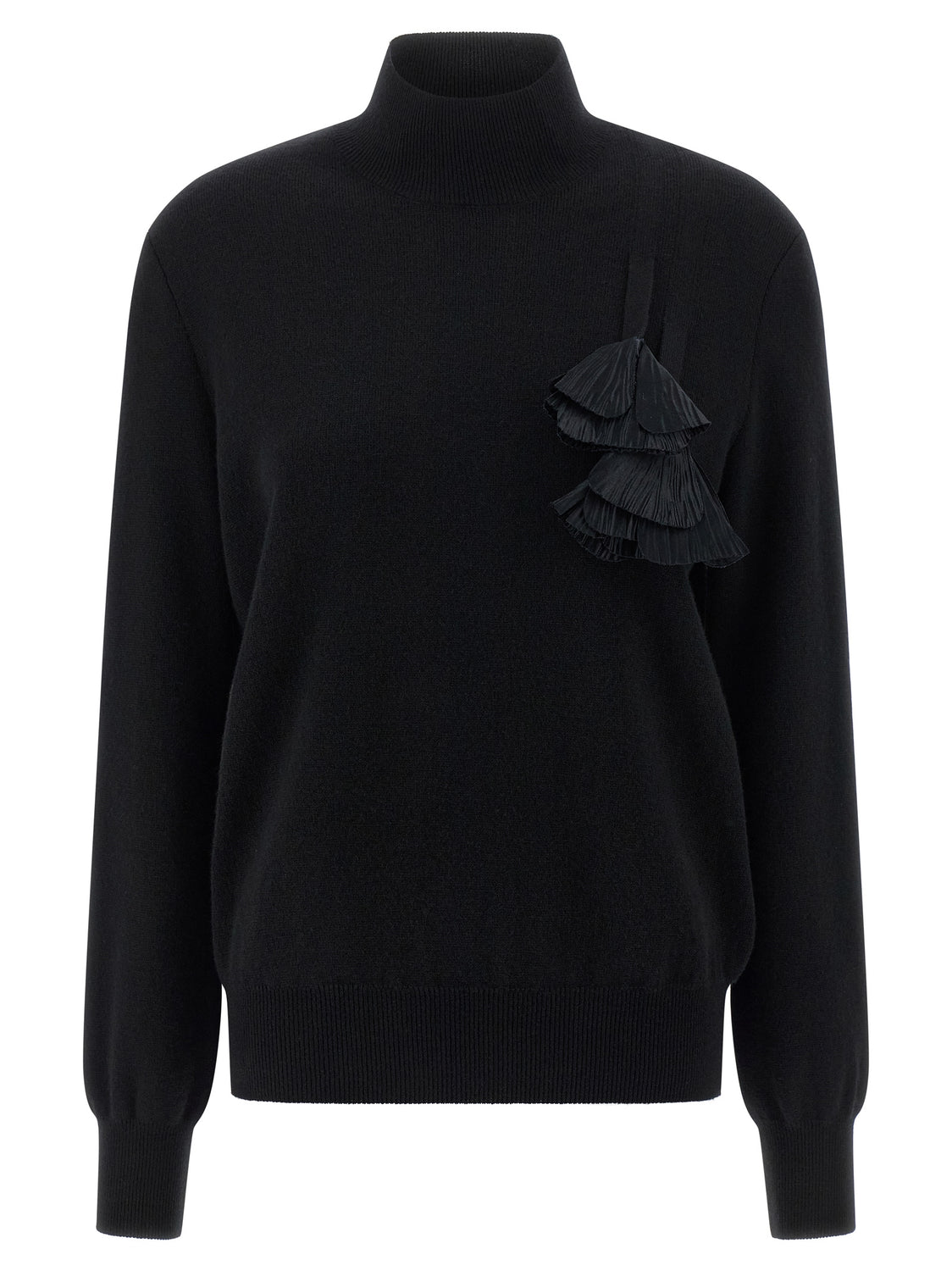 Black Virgin Wool Cardigan