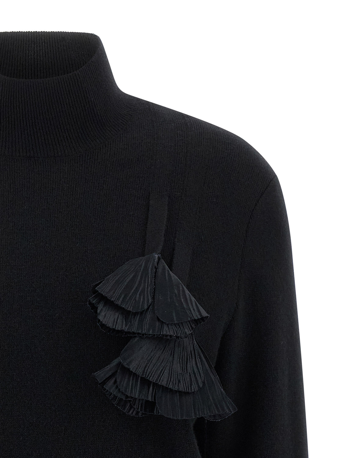 Black Virgin Wool Cardigan