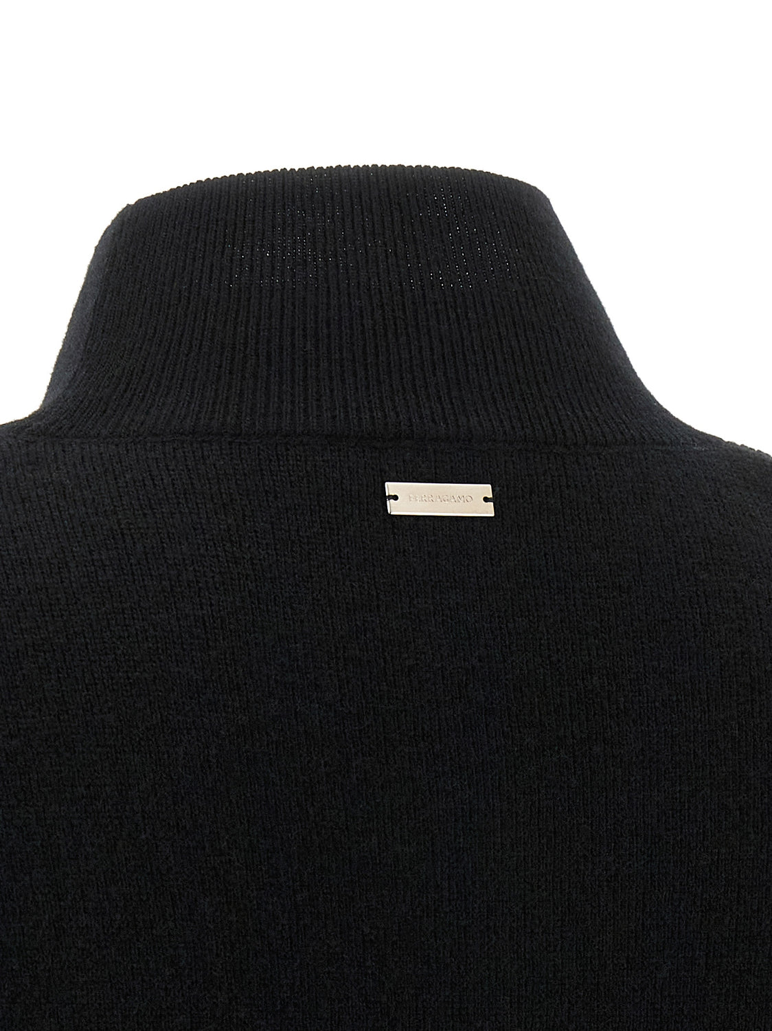 Black Virgin Wool Cardigan