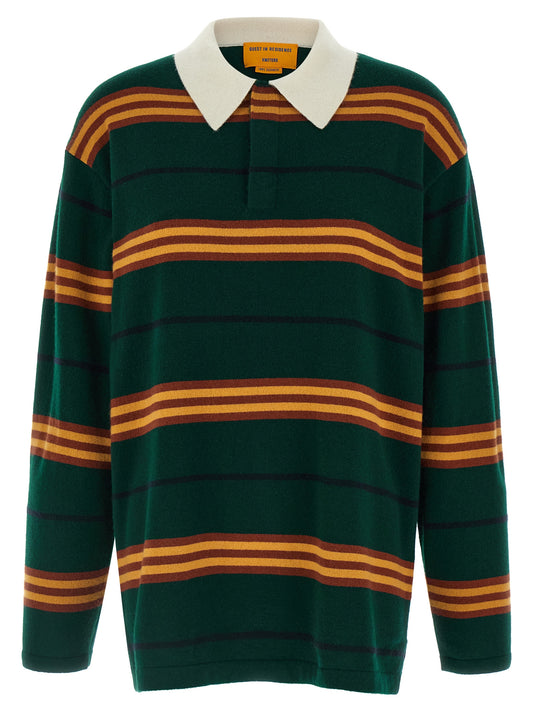 Bicolor Cashmere Polo Shirt