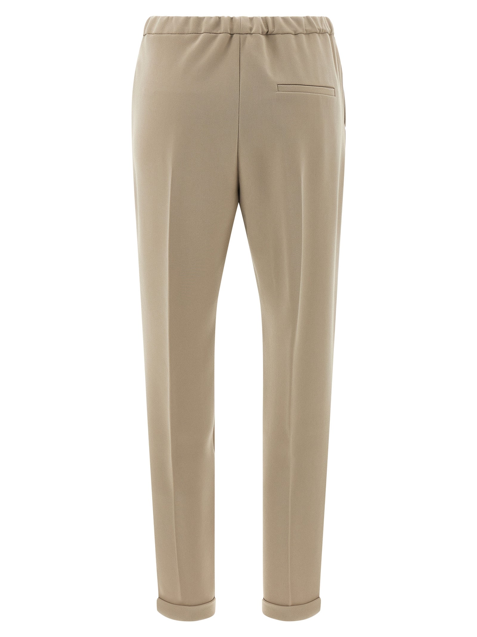 Beige Triacetate Casual Pants