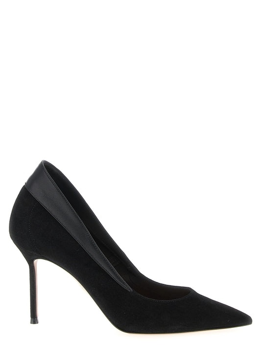Black Goatskin High Heel Pumps