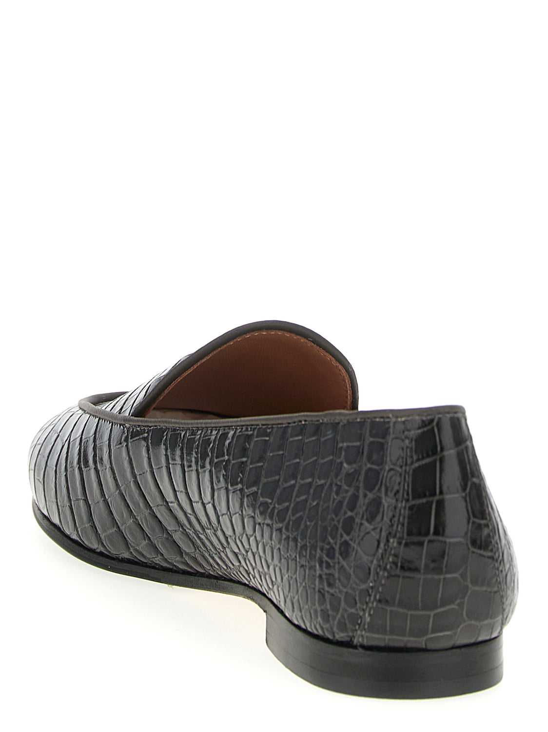 Black Calfskin Slip-On Loafers