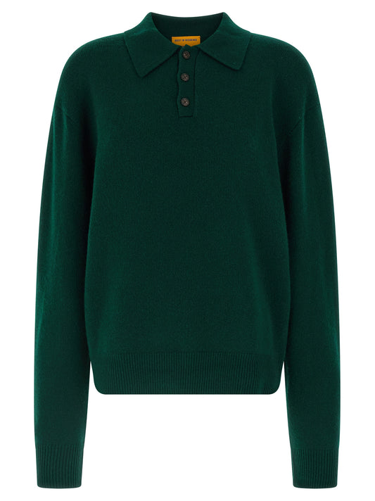 Bicolor Cashmere Polo Shirt