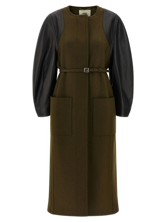 Bicolor Viscose Coat
