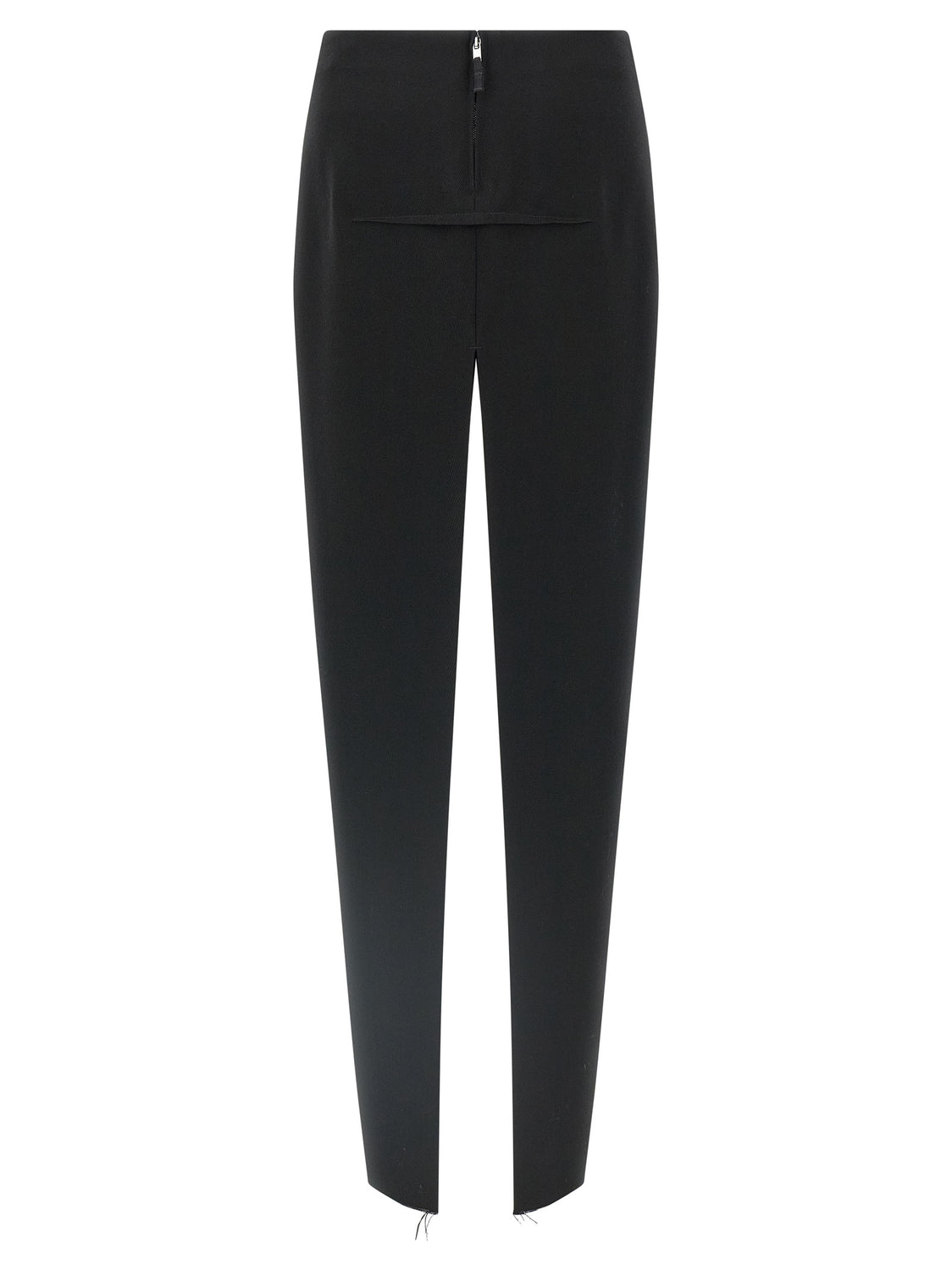 Black Virgin Wool Mini Skirt