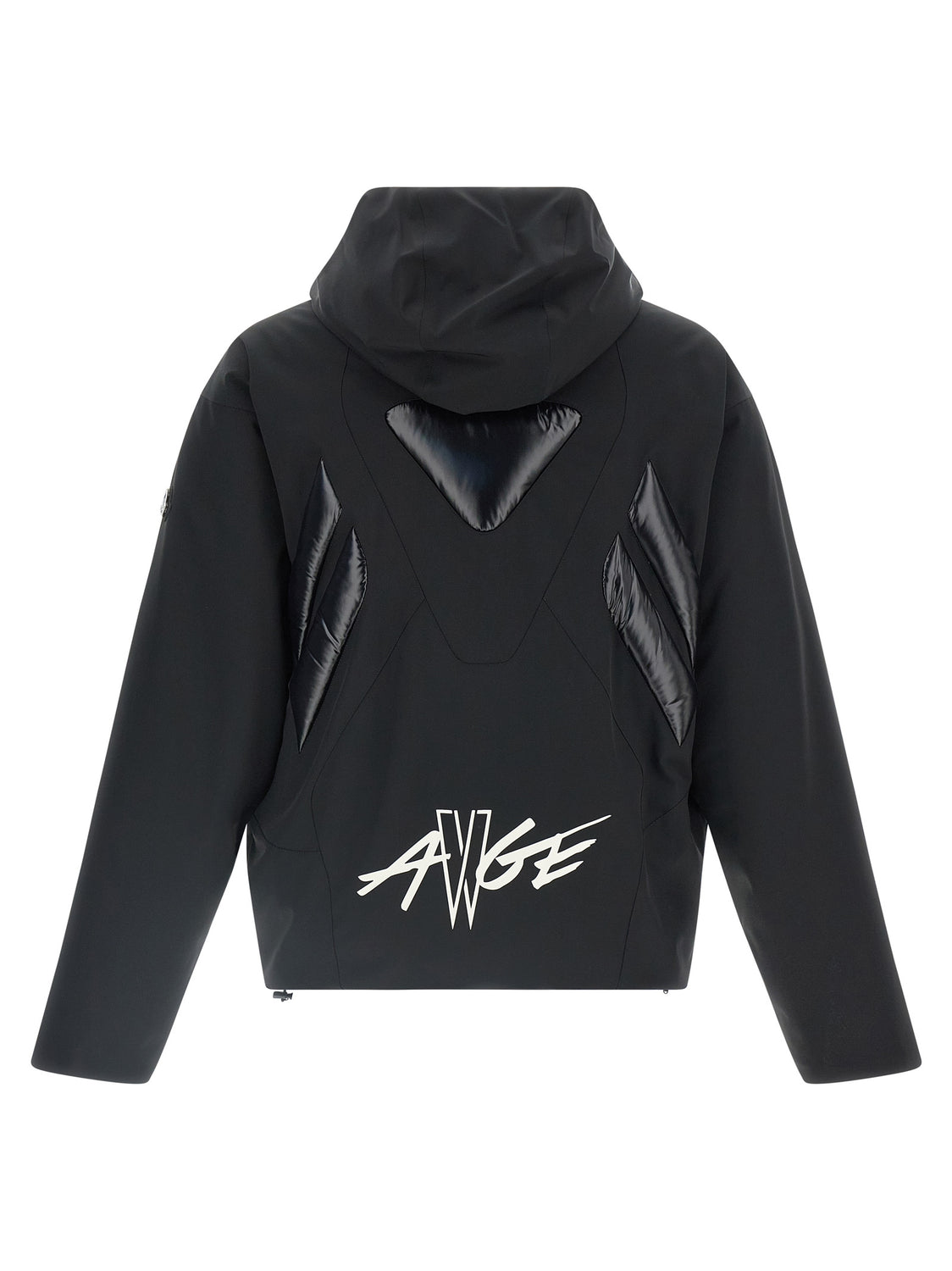Black Polyamide Full-Length Jacket