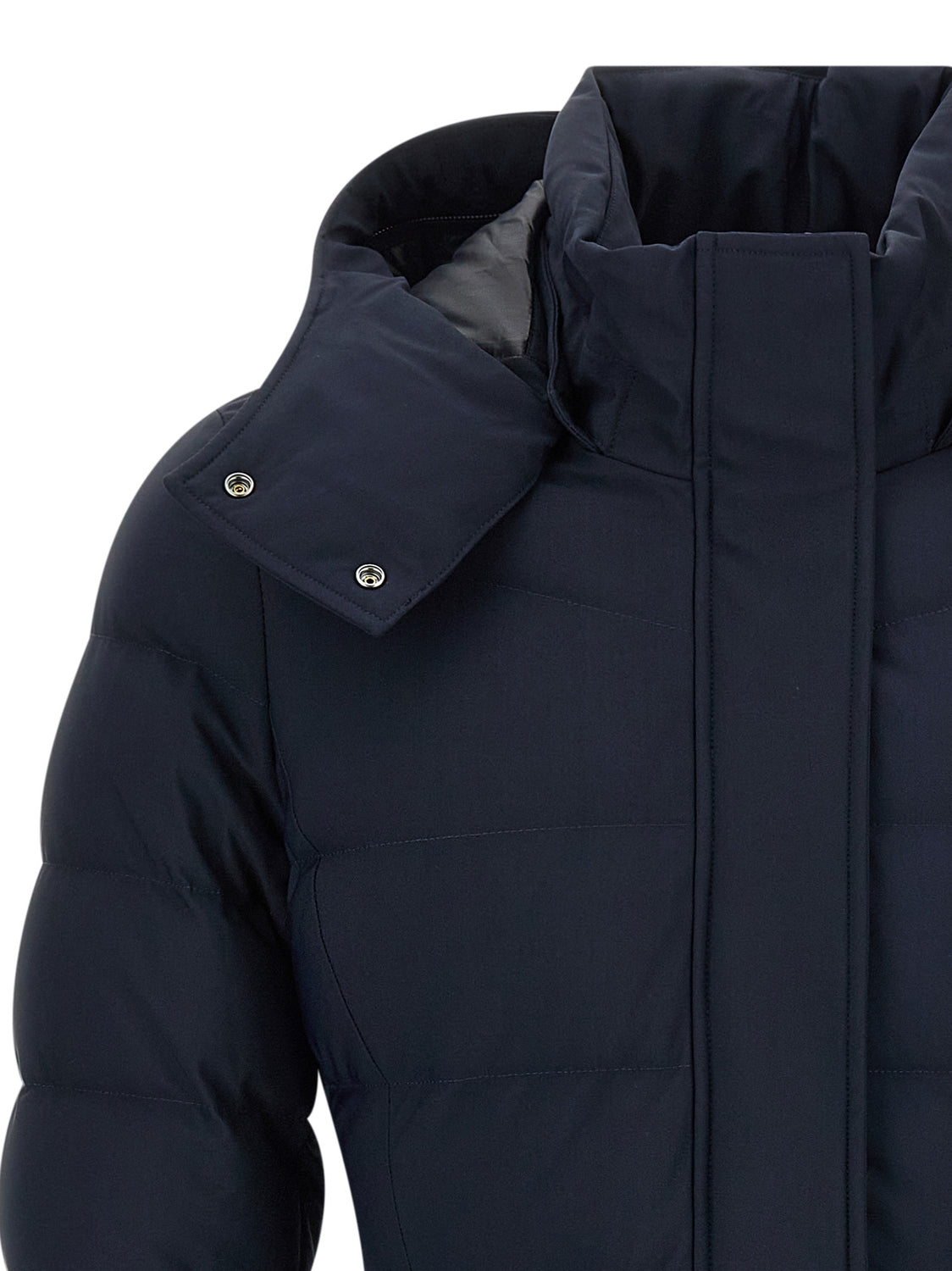 Blue Nylon Parka