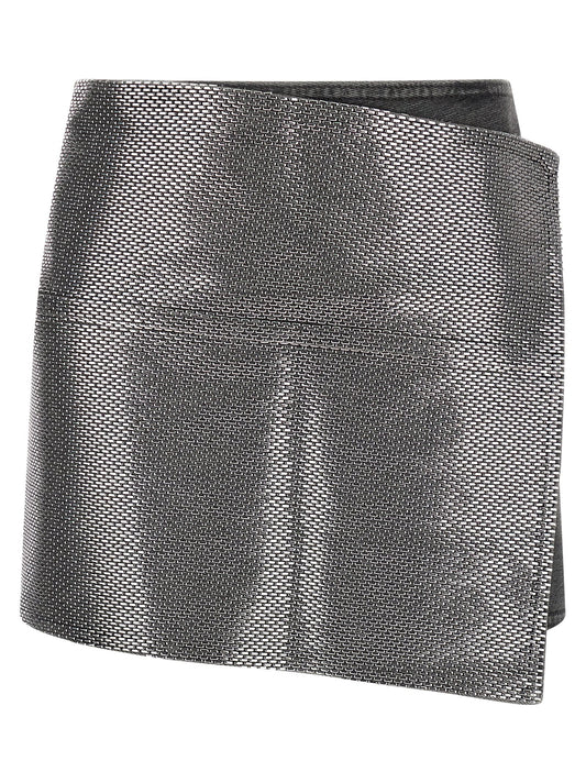 Gray Cotton Long Skirt