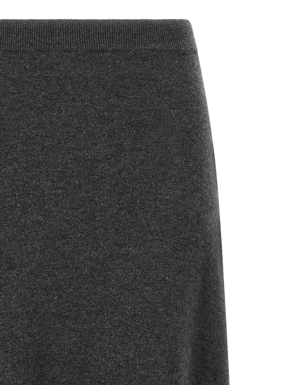 Gray Wool Mini Skirt