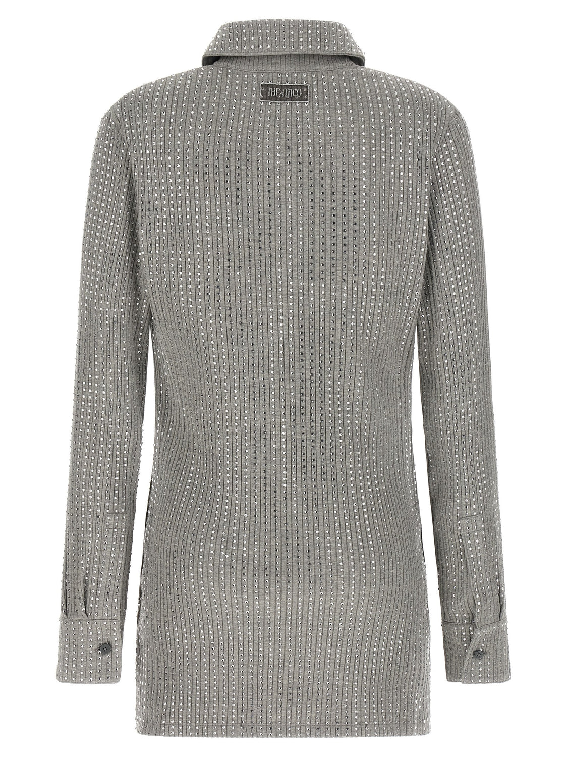 Gray Cotton Short Dress