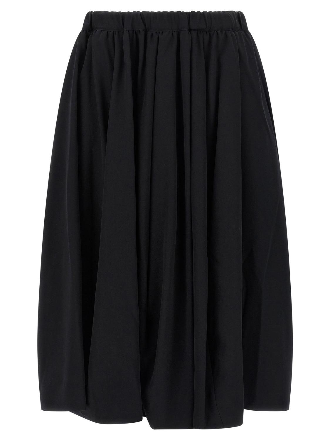 Black Wool Mini Skirt