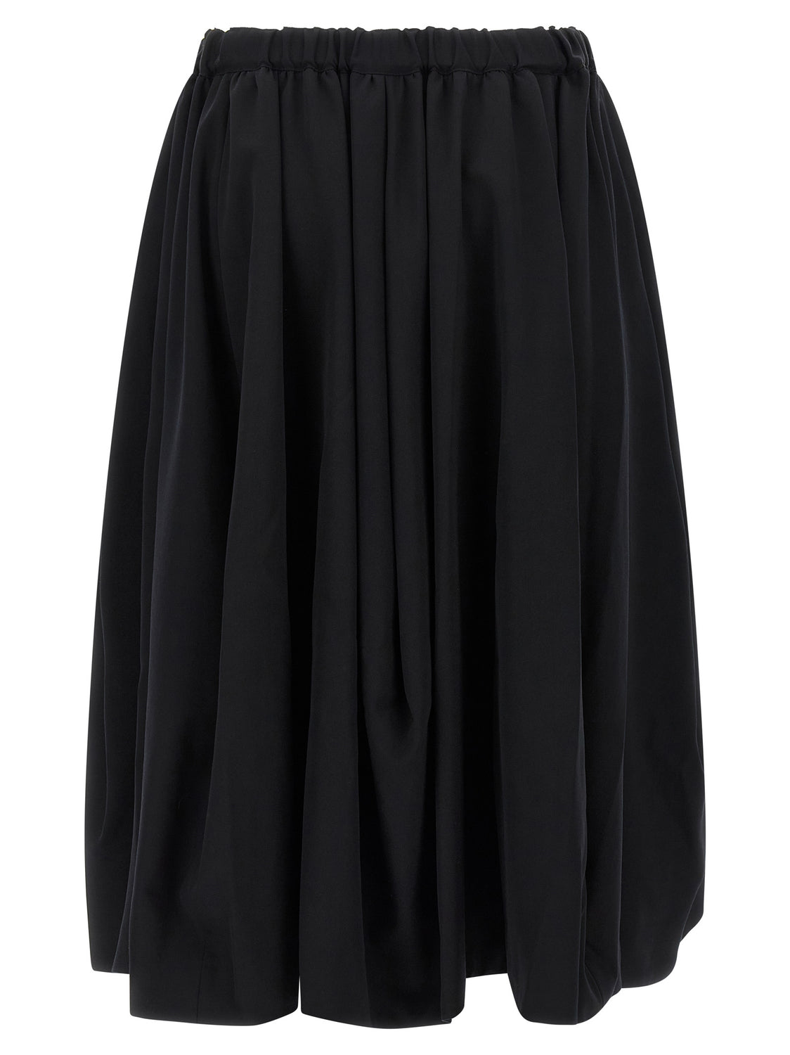 Black Wool Mini Skirt