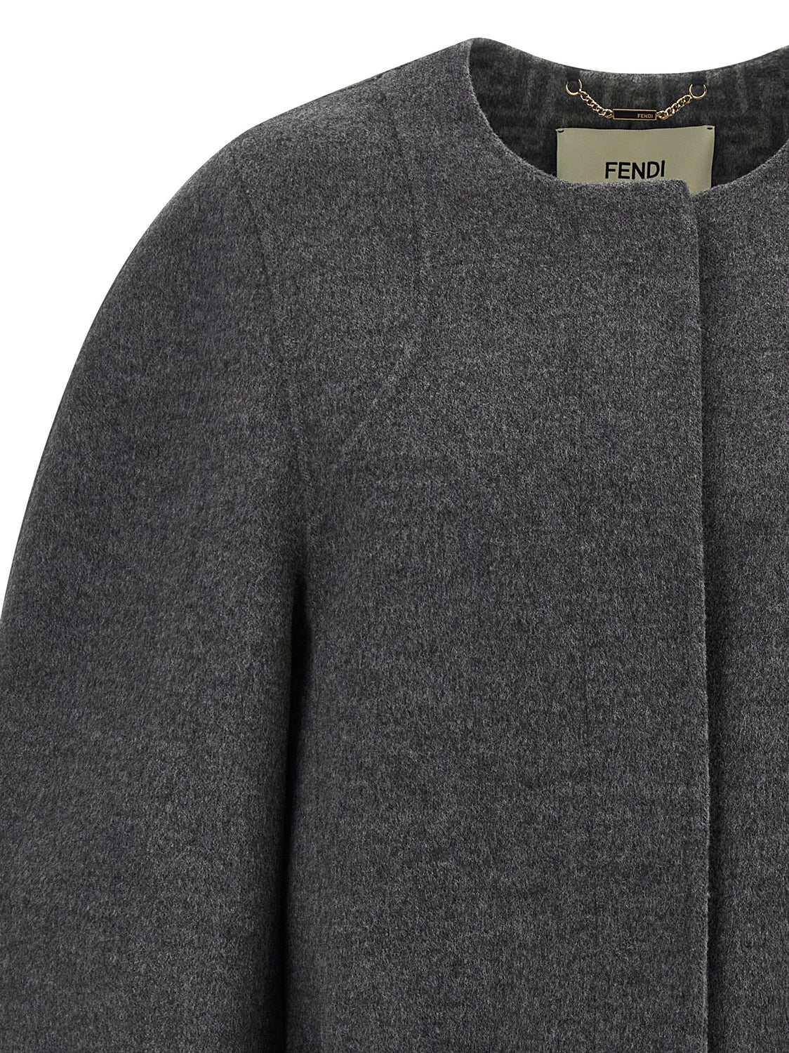 Gray Virgin Wool Coat